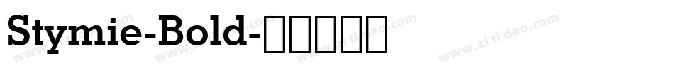 Stymie-Bold字体转换