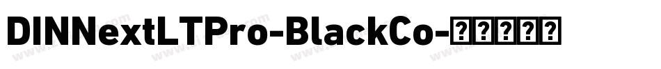 DINNextLTPro-BlackCo字体转换