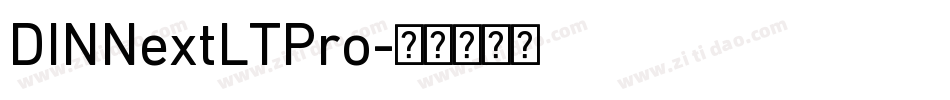DINNextLTPro字体转换