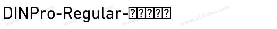 DINPro-Regular字体转换