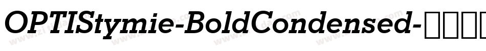 OPTIStymie-BoldCondensed字体转换