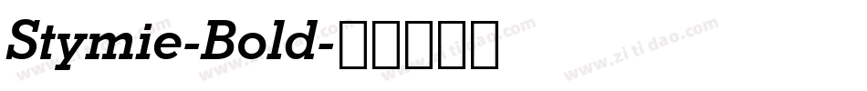 Stymie-Bold字体转换