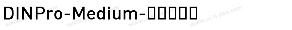 DINPro-Medium字体转换