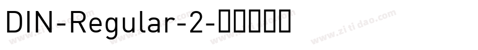 DIN-Regular-2字体转换