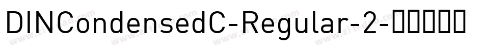 DINCondensedC-Regular-2字体转换
