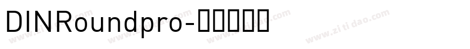 DINRoundpro字体转换