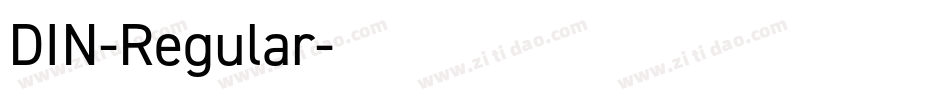 DIN-Regular字体转换
