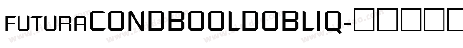 futuraCONDBOOLDOBLIQ字体转换