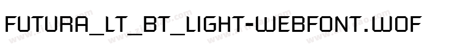 futura_lt_bt_light-webfont.woff字体转换