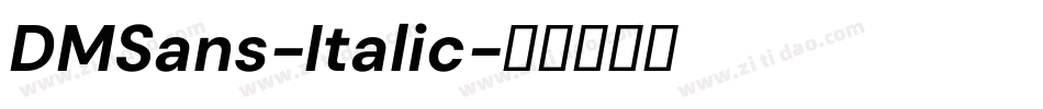 DMSans-Italic字体转换