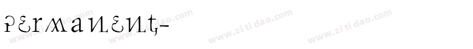 Permanent字体转换
