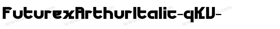 FuturexArthurItalic-qKV字体转换