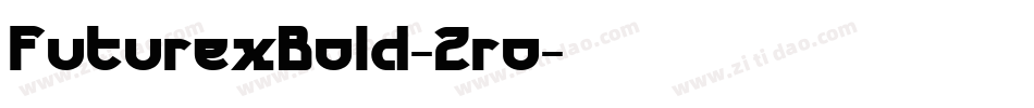 FuturexBold-2ro字体转换