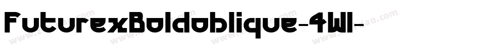 FuturexBoldoblique-4Wl字体转换