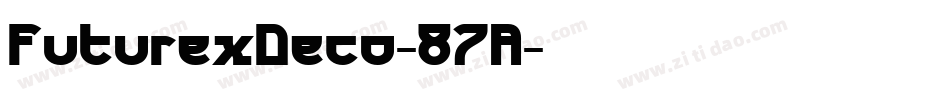 FuturexDeco-87A字体转换