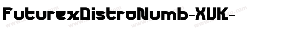 FuturexDistroNumb-XVK字体转换