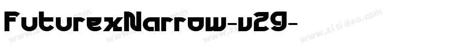 FuturexNarrow-v29字体转换