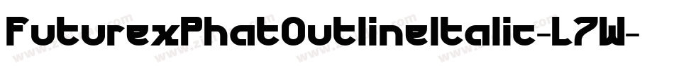 FuturexPhatOutlineItalic-L7W字体转换