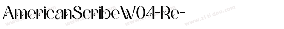 AmericanScribeW04-Re字体转换