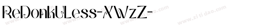 ReDonkULess-XWzZ字体转换