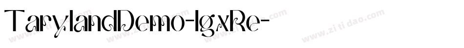 TarylandDemo-lgxRe字体转换