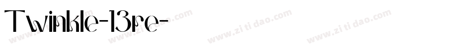 Twinkle-13re字体转换