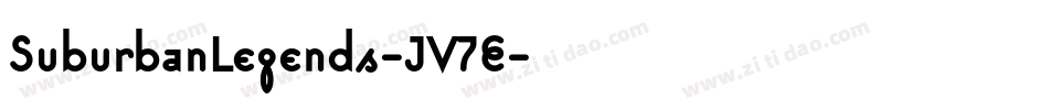 SuburbanLegends-JV7E字体转换