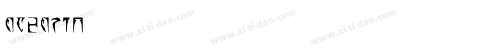 daedric字体转换