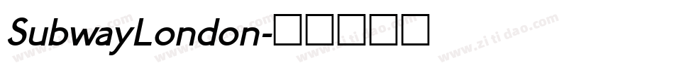 SubwayLondon字体转换
