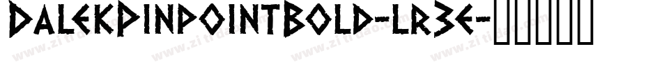 DalekPinpointBold-lr3e字体转换