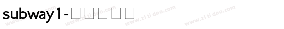 subway1字体转换