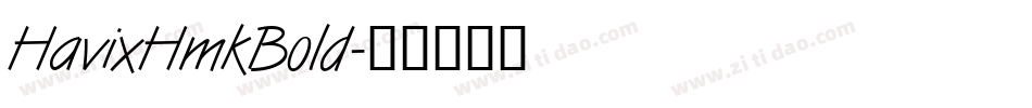 HavixHmkBold字体转换