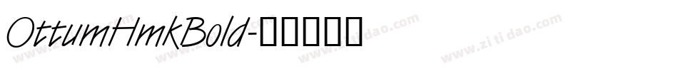 OttumHmkBold字体转换