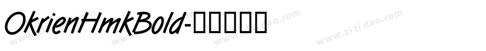 OkrienHmkBold字体转换
