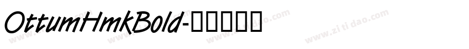OttumHmkBold字体转换