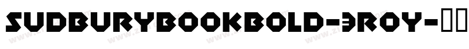 SudburyBookBold-3R0y字体转换
