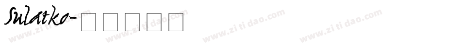 Sulatko字体转换