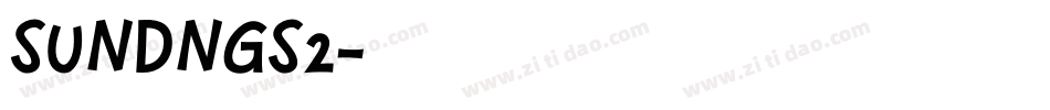 SUNDNGS2字体转换