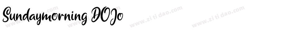 Sundaymorning-DOJo3字体转换