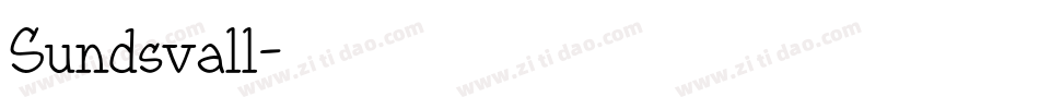 Sundsvall字体转换