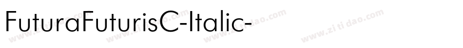 FuturaFuturisC-Italic字体转换