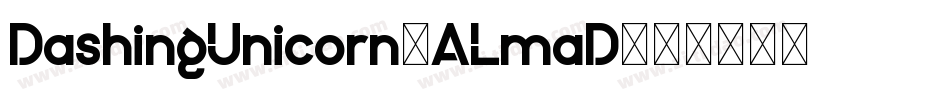 DashingUnicorn-ALmaD字体转换