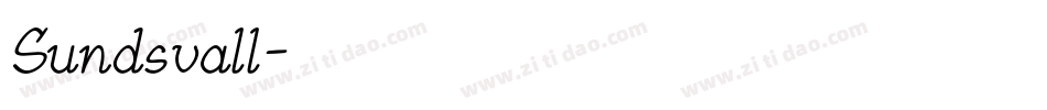 Sundsvall字体转换
