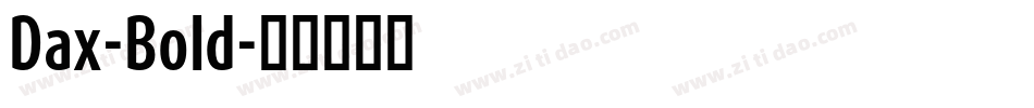 Dax-Bold字体转换