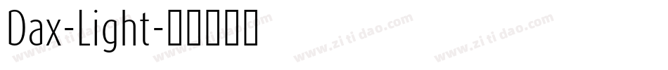 Dax-Light字体转换