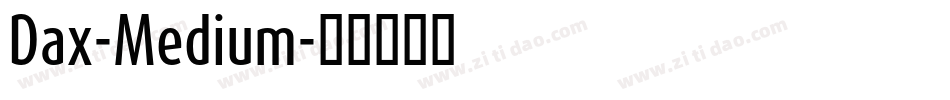 Dax-Medium字体转换