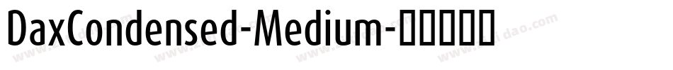DaxCondensed-Medium字体转换