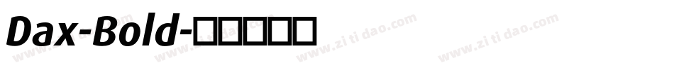 Dax-Bold字体转换