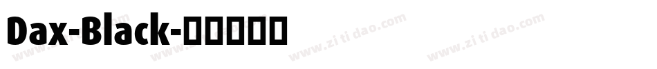 Dax-Black字体转换