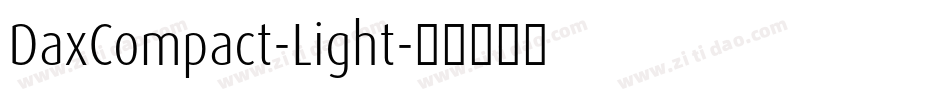 DaxCompact-Light字体转换